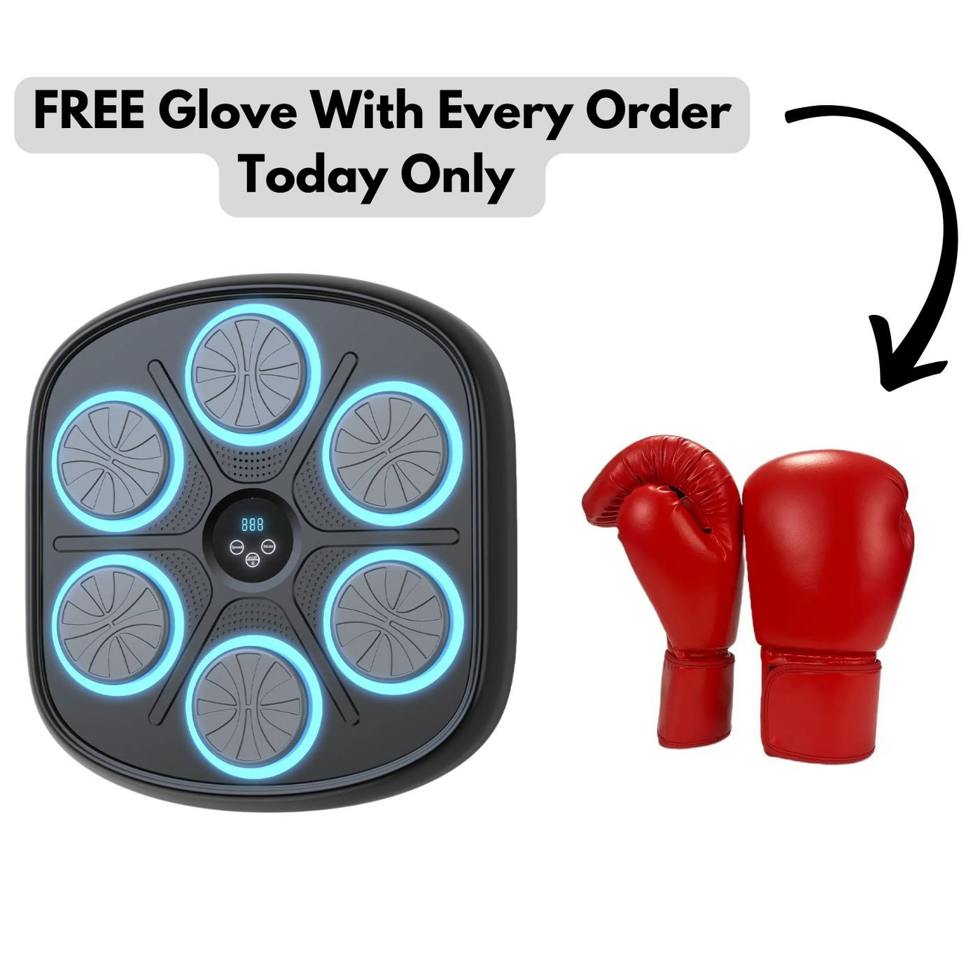 Breathe Music Boxing Machine + FREE Boxing Gloves